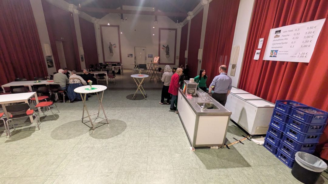 Warten auf die Gäste